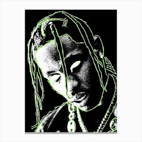 Travis Scott 47 Canvas Print