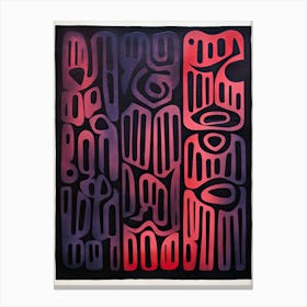 Risograph Abstract print Canvas Print