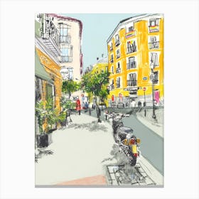 Summer In Madrid Canvas Print