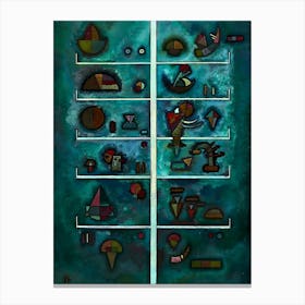 Wassily Kandinsky Shelves Canvas Print