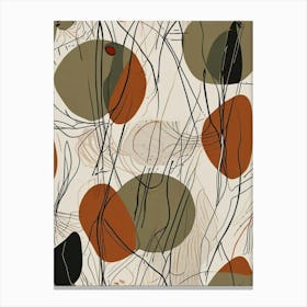 Mid Century Modern Pattern Art Print (4) Canvas Print