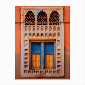 Window Of A House In Morocco Canvas Print