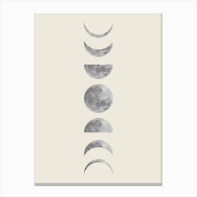 Moon phases 3 1 Canvas Print