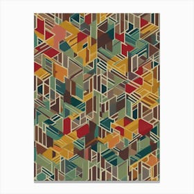 Abstract Geometric Pattern 8 Canvas Print