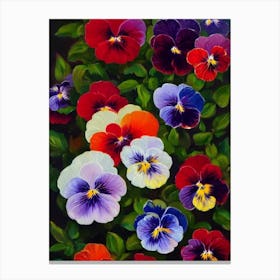 Pansy  Flower Canvas Print