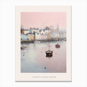 Dreamy Winter Painting Poster Plymouth United Kingdom 1 Canvas Print