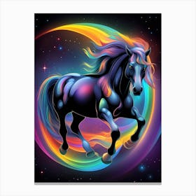 Rainbow Horse 18 Canvas Print