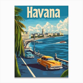 Aihrgdesign A Vintage Travel Poster Of Havana Featuring The I 502a67df Ce8d 480e 932d 95d140d8f5d0 3 Canvas Print