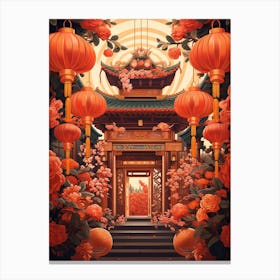 Chinese New Year Decorations 12 Canvas Print