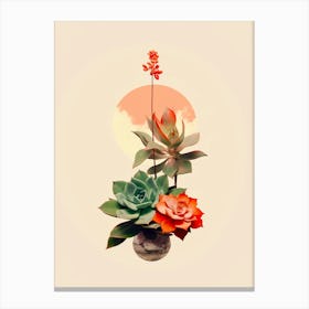Modern Succulents Canvas Print