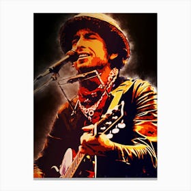 Bob Dylan Perform Canvas Print