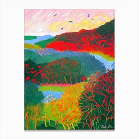 Cat Ba National Park Vietnam Abstract Colourful Canvas Print