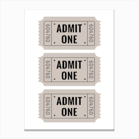 Ticket Stubs Canvas Print