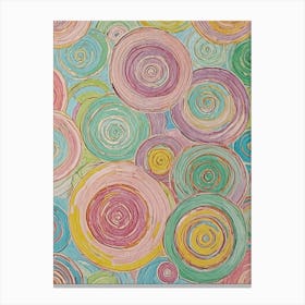 Candy Swirls Canvas Print