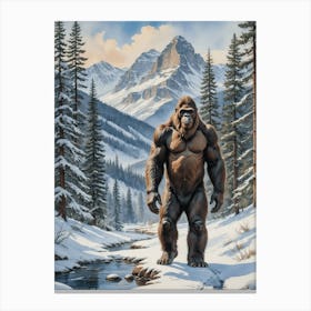 Bigfoot Creek Wild Mountains Canvas Print