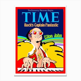 ELTON JOHN TIME COVER Canvas Print