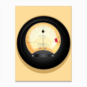 Meter Gague Canvas Print