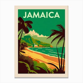Jamaica Vintage Travel Poster Canvas Print