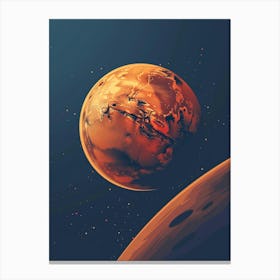 Mars In Space 1 Canvas Print
