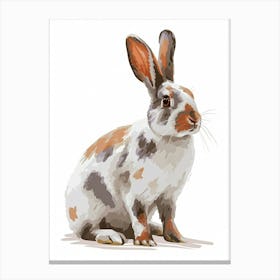 English Spot Rabbit Kids Illustration 2 Canvas Print