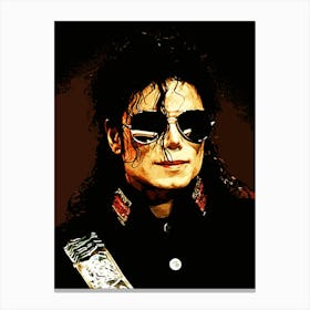 Michael Jackson king of pop music 25 Canvas Print