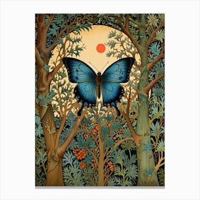 William Morris Butterfly In The Forest 1 Canvas Print