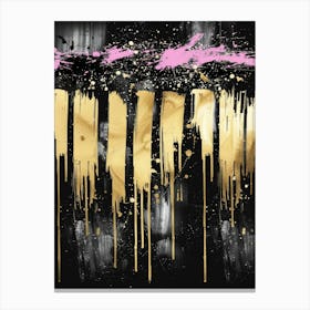 Gold Piano Keys Canvas Print