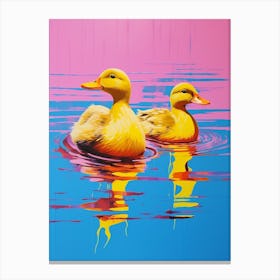 Duckling Colour Pop 3 Canvas Print