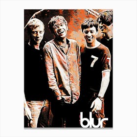 Blur band music 4 Canvas Print
