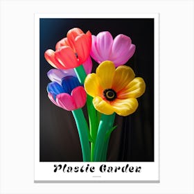 Bright Inflatable Flowers Poster Anemone 1 Canvas Print