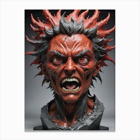 Bust Of A Demon~ Escape Clause ~ Reimagined Canvas Print