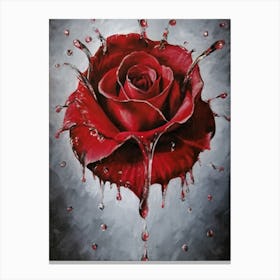 Water Rose Canvas Print