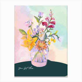 Bouquet Of Flowers 1 Canvas Print