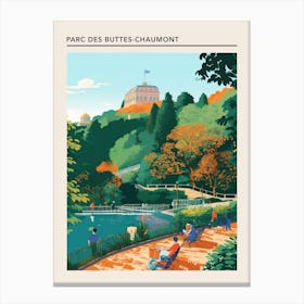 Parc Des Buttes Chaumont Paris France 2 Canvas Print