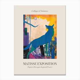 Wolf 3 Matisse Inspired Exposition Animals Poster Canvas Print
