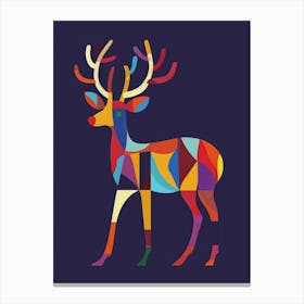 Colorful Deer Canvas Print Canvas Print