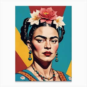 Frida Kahlo Portrait (24) Canvas Print