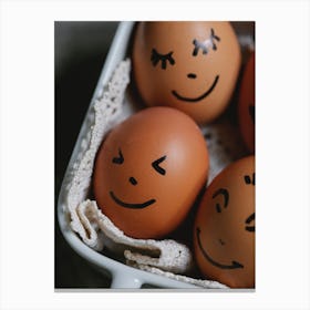 Happy Eggs 4 Canvas Print