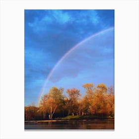 Rainbow In Maryland Canvas Print