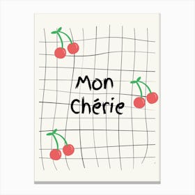 Mon Cherie Cherry Frid Poster Canvas Print