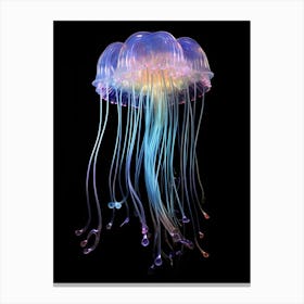 Comb Jellyfish Neon 5 Canvas Print