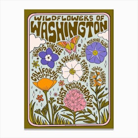 Washington Wildflowers Canvas Print