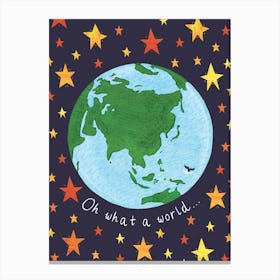 Oh What A World Canvas Print