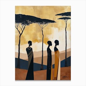 The African Women; A Boho Echo Canvas Print