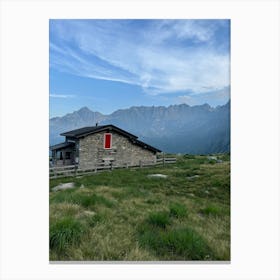 Mountain Cabin Italian Alps Canvas Print