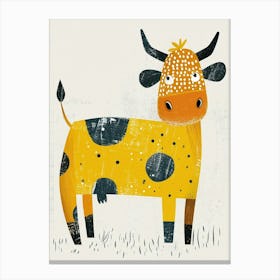 Yellow Cow 2 Canvas Print