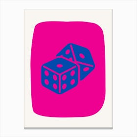 Dice Icon Canvas Print