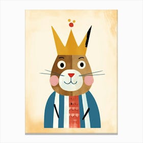 Little Chipmunk 2 Wearing A Crown Canvas Print