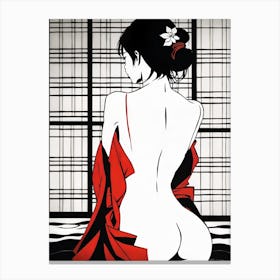 Asian Nude Canvas Print