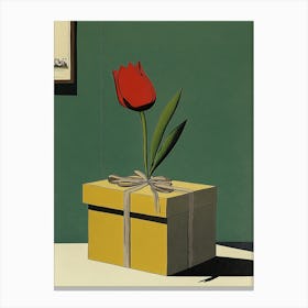 Tulip In A Box Canvas Print